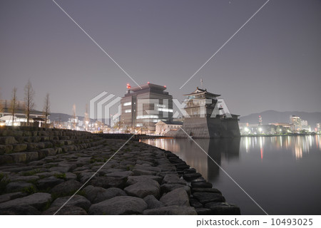 Night view of Otsu city Biwa Lake 10493025