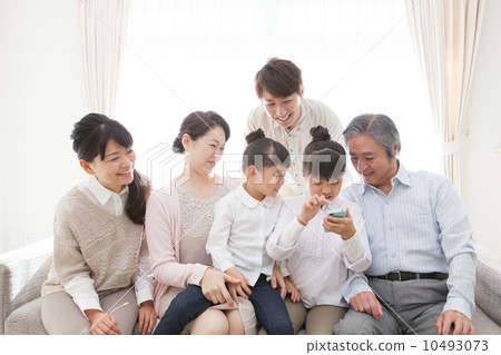 Smartphone 3 generations family Smartphone 3 generations family 10493073