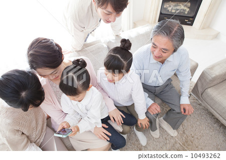 Smartphone 3 generations family 10493262