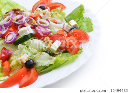 salad with fresh vegetables 10494483