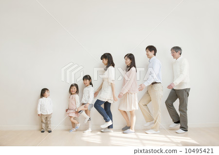 A group of three generation families A group of three generation families 10495421