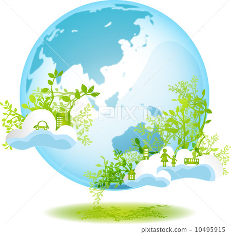 綠色和地球 10495915