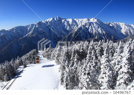 Shinhotaka索道和Hodaka山脈 10496767