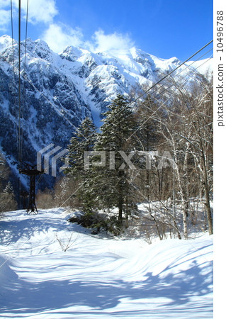 Shinhotaka Ropeway and Hodaka mountain range Shinhotaka Ropeway and Hodaka mountain range 10496788