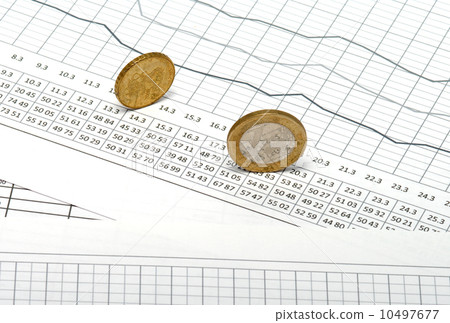 The diagramme and money. The diagramme and money. 10497677