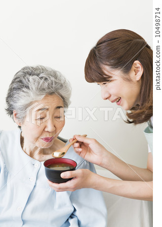 Grandmother and daughter · Home nursing care Grandmother and daughter · Home nursing care 10498714
