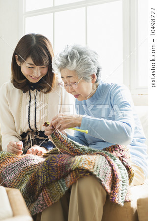 Grandmother and daughter · Home nursing care Grandmother and daughter · Home nursing care 10498722