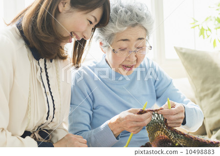 Grandmother and daughter · Home nursing care Grandmother and daughter · Home nursing care 10498883