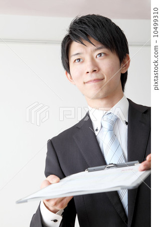 Men presenting documents 10499310