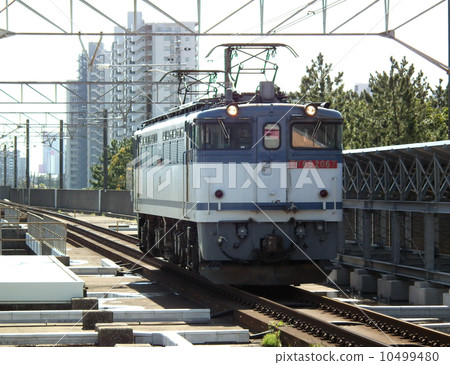 Freight train EF 65 Kaihin Makuhari Station Freight train EF 65 Kaihin Makuhari Station 10499480