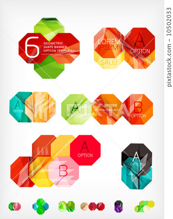 Hexagon geometric shaped web boxes 10502033