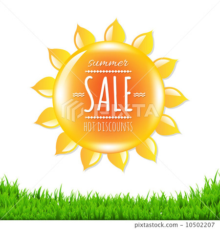 Summer Sale Banner With Sun Summer Sale Banner With Sun 10502207