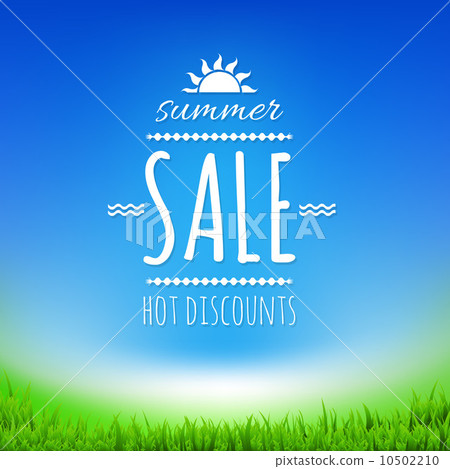Summer Sale Banner With Sun 10502210