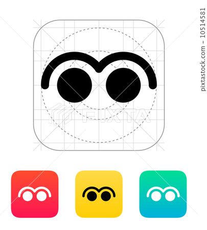 Two Finger tap gesture abstract icon. 10514581