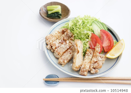 Gourmet gamba fried in the area 10514948