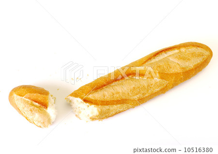 long loaf, Baguette on white background 10516380