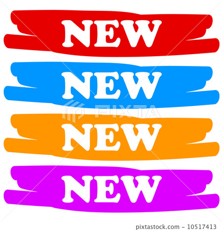 New vector labels - Stock Illustration [10517413] - PIXTA
