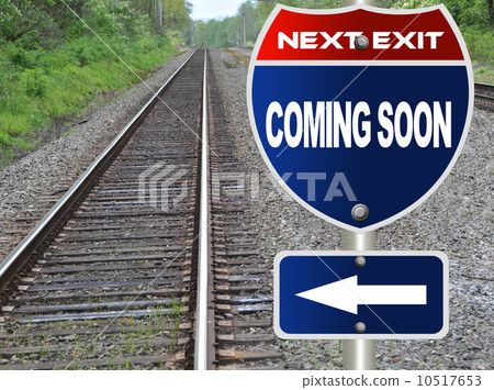 Coming sonn road sign 10517653