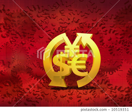 Currency and foreign exchange / yen, dollar, euro 10519351
