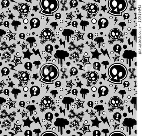 Seamless pattern, urban or punk pop feel 10519942