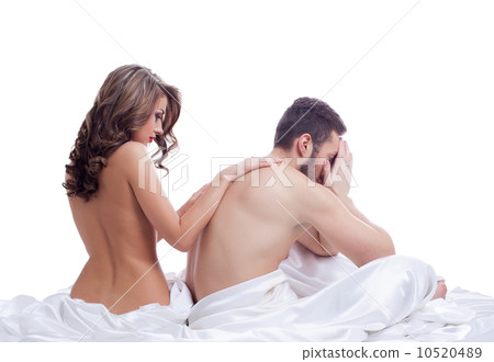 Beautiful naked girl soothes frustrated lover Beautiful naked girl soothes frustrated lover 10520489