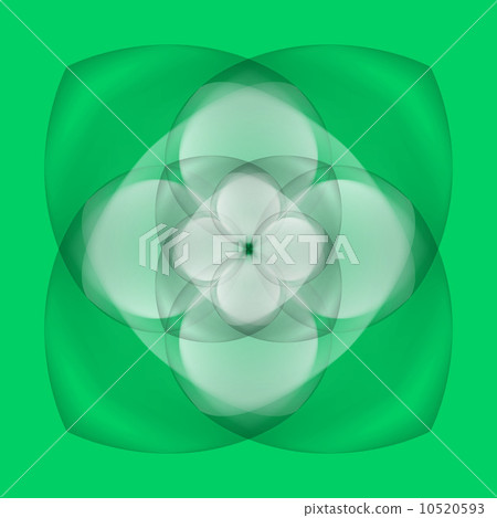 Abstract flower on green background 10520593