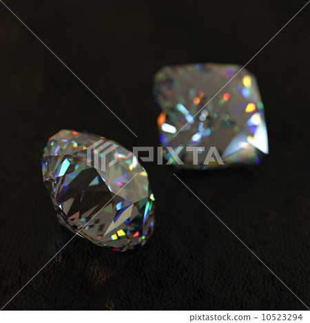 Luxury Brilliant Diamonds On Black Background 10523294