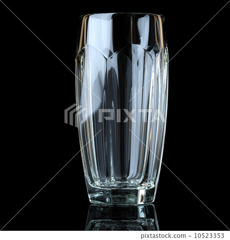 Glass Collection - Water. On Black Background 10523353