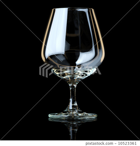 Glass Collection - Snifter. On Black Background 10523361