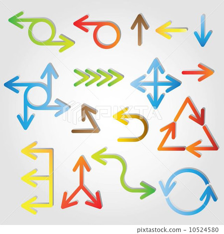 colorful arrow sign 10524580