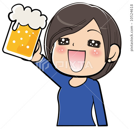 A woman toast with beer 10524618