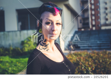 young beautiful punk dark girl 10526201