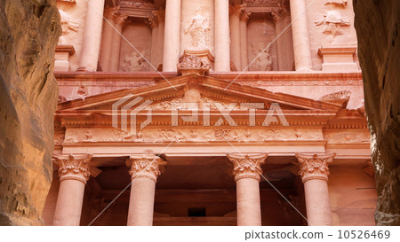 Al Khazneh or The Treasury at Petra, Jordan-- it is a symbol of Jordan Al Khazneh or The Treasury at Petra, Jordan-- it is a symbol of Jordan 10526469