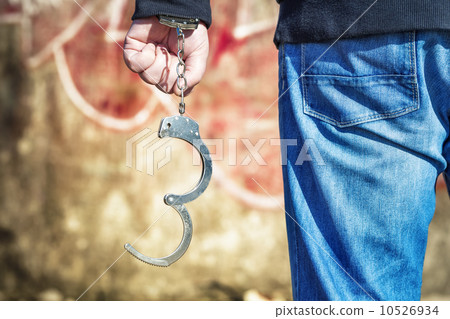 Man with handcuffs Man with handcuffs 10526934