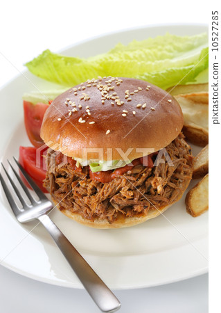 Pulled pork sandwich 10527285