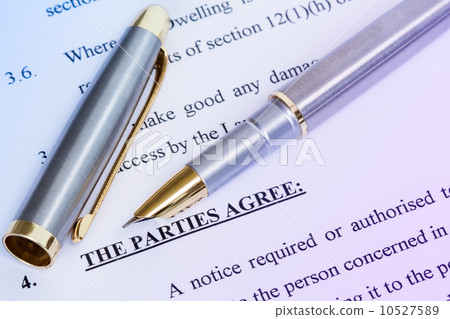 Agreement and metal pen Agreement and metal pen 10527589