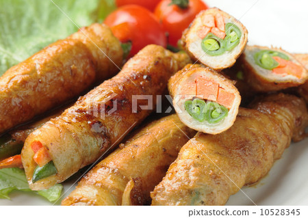 蔬菜的肉捲 10528345