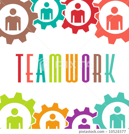 Teamwork gear people background Teamwork gear people background 10528377