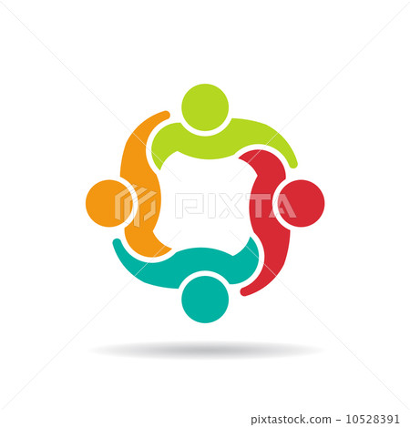 Team 4 council.Concept group of people logo 10528391