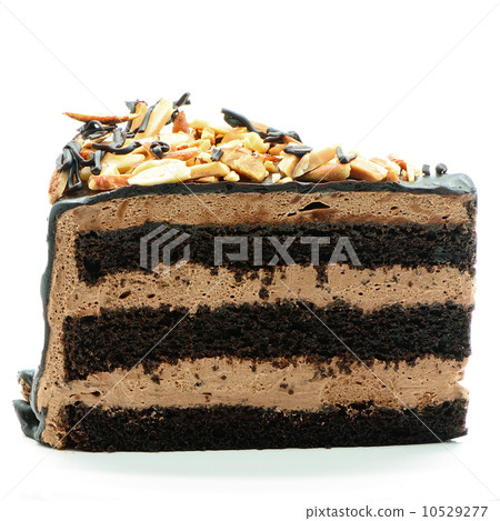 cake slice isolated 10529277
