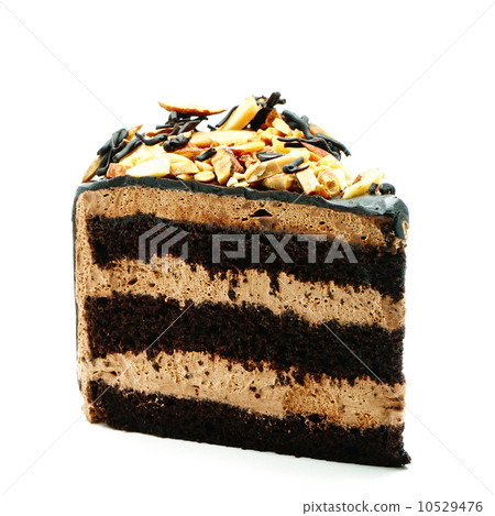 cake slice isolated 10529476