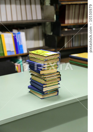 Stack of books on the table Stack of books on the table 10530979