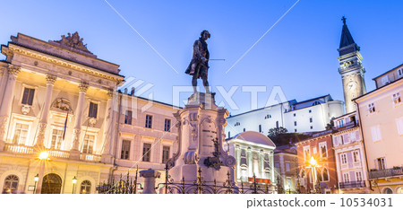 Tartini square in Piran, Slovenia, Europe Tartini square in Piran, Slovenia, Europe 10534031