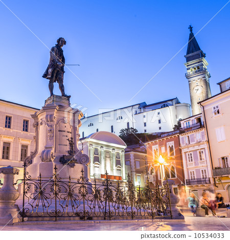 Tartini square in Piran, Slovenia, Europe Tartini square in Piran, Slovenia, Europe 10534033