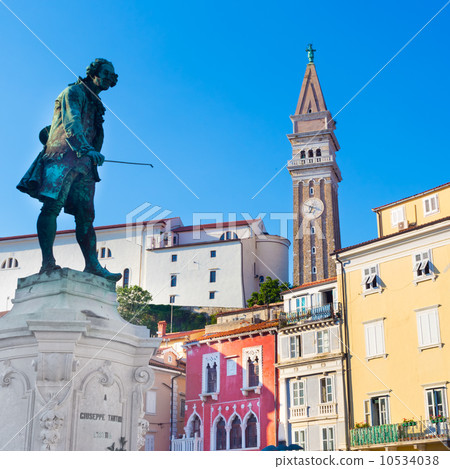 Tartini square in Piran, Slovenia, Europe Tartini square in Piran, Slovenia, Europe 10534038