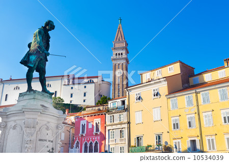 Tartini square in Piran, Slovenia, Europe Tartini square in Piran, Slovenia, Europe 10534039