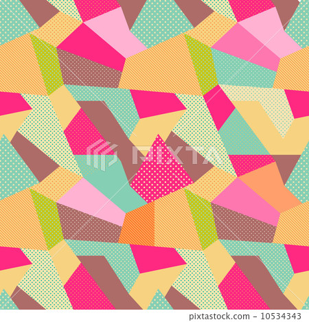Indian Seamless Patchwork Pattern. Indian Seamless Patchwork Pattern. 10534343