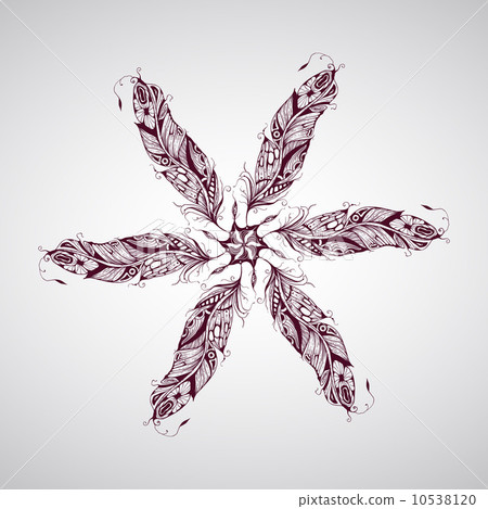 Vector Feather Composition 10538120