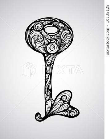 Vector Hand Drawn Key 10538128