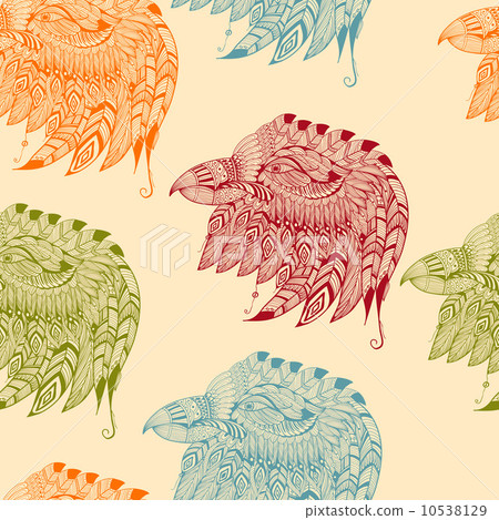 Vector Seamless Pattern with Eagles Vector Seamless Pattern with Eagles 10538129